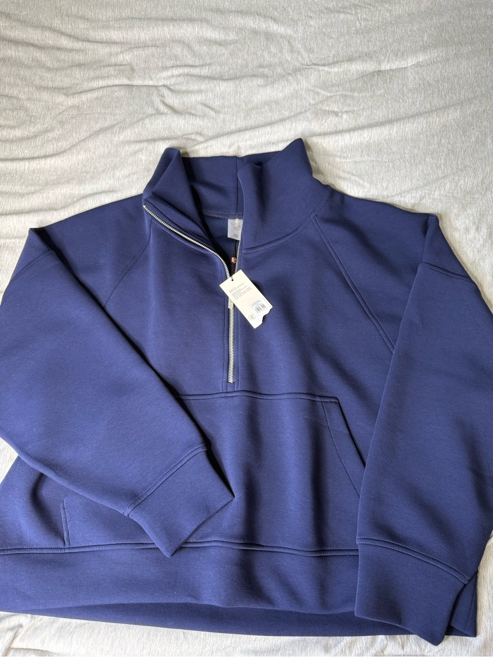 Women’s Calia Scuba Half-Zip Pullover Sweatshirt- Navy